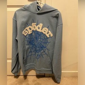 Size Medium Brandnew Light Blue Sp5der Hoodie